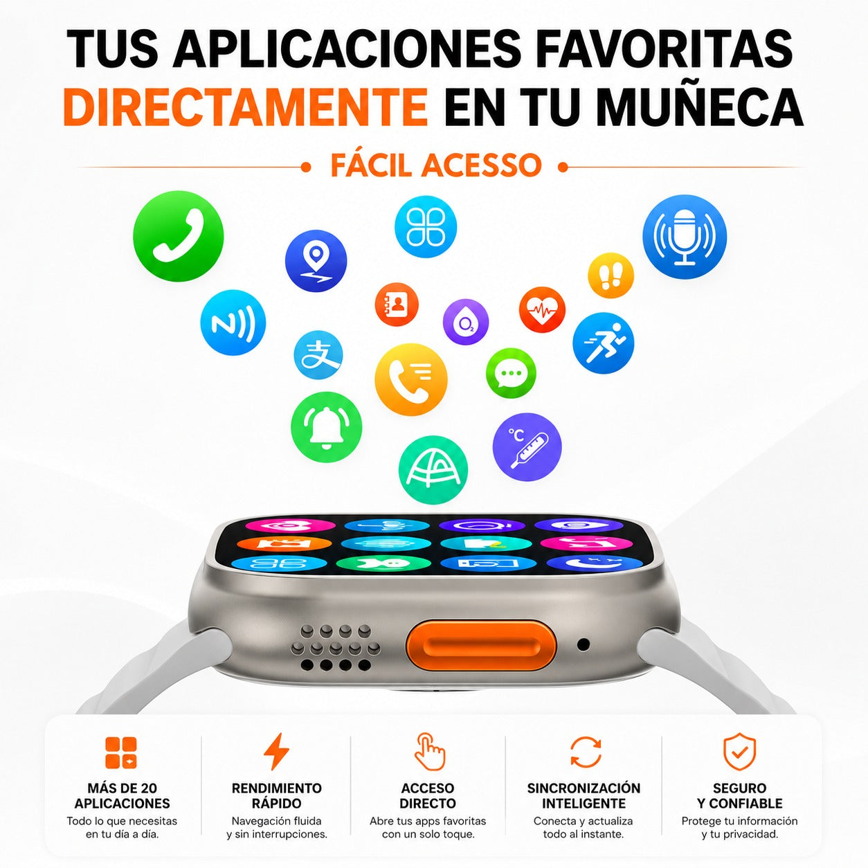 ⌚ Reloj Inteligente con Doble Cámara y SIM Card + 7 Correas GRATIS 🎁"